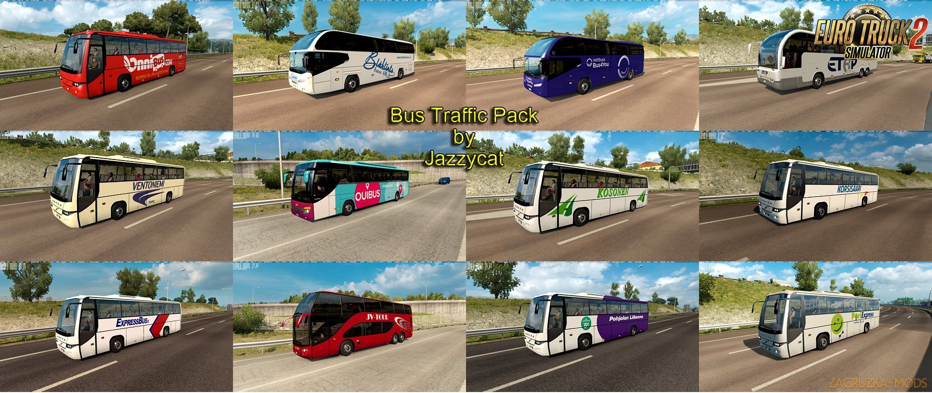 Bus Traffic Pack v4.0 by Jazzycat