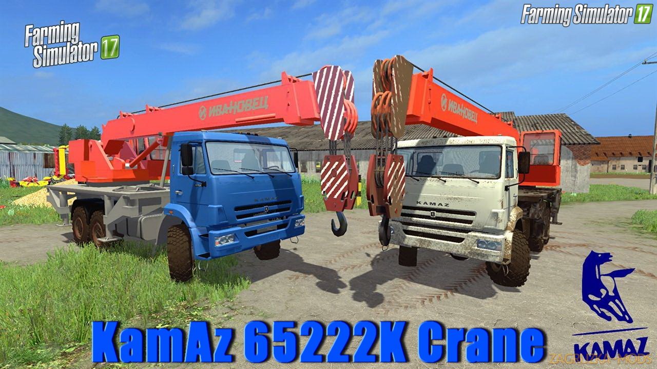 KamAZ 65222K Crane v1.0 for FS 17