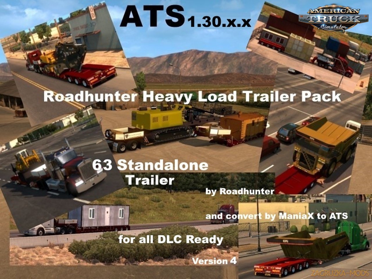 Roadhunter Heavy Transport Pack v4.1 for Ats