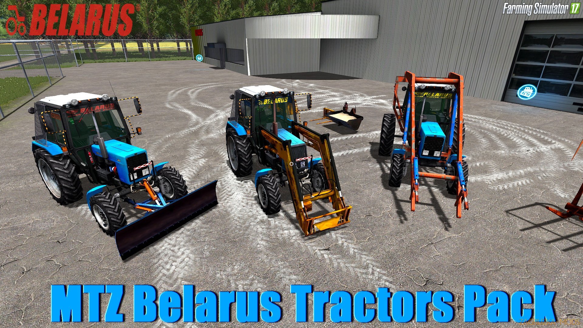MTZ Belarus Tractors Pack (More Realistic) v1.0 for FS 17