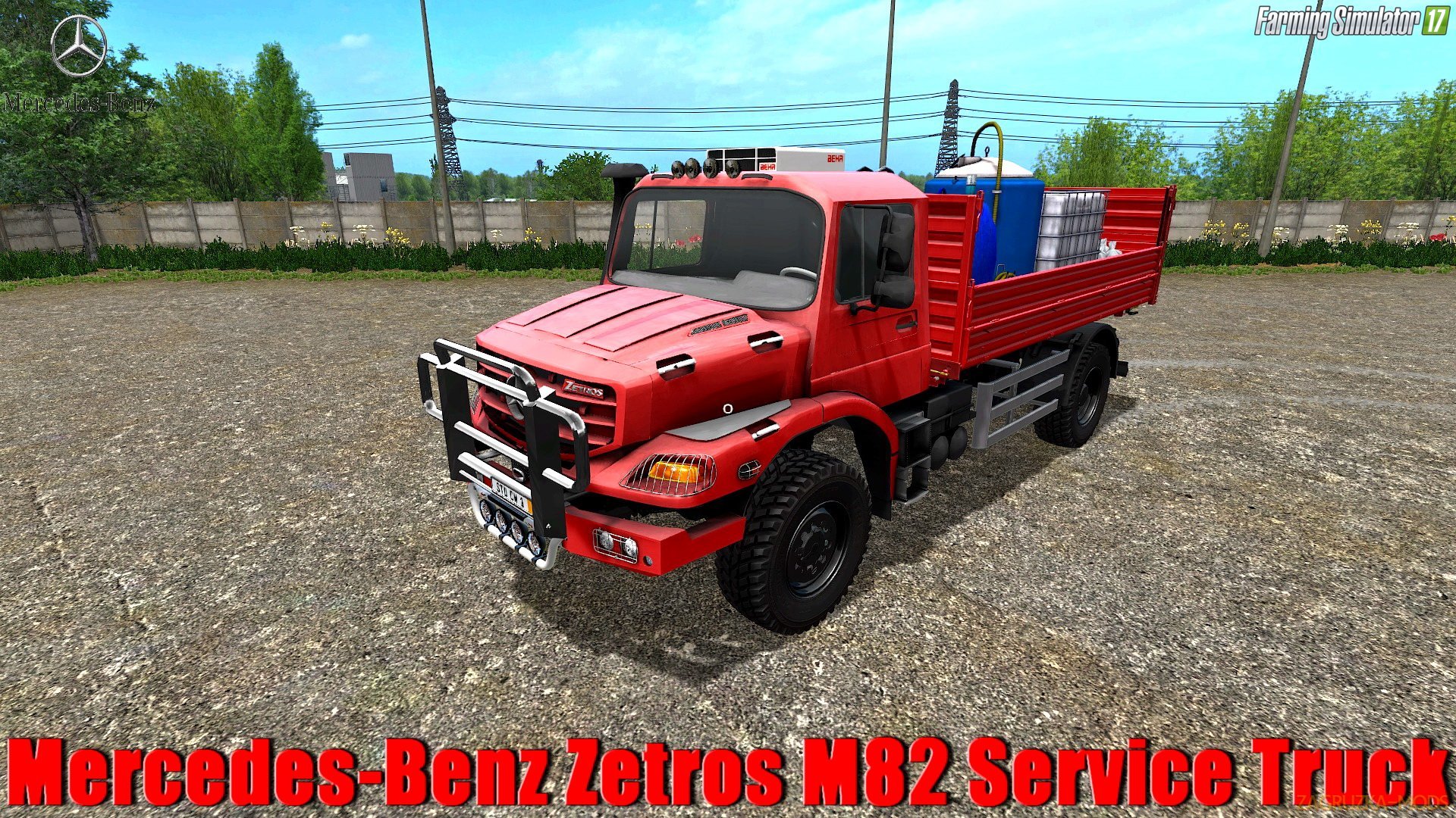 Mercedes-Benz Zetros M82 Service Truck v1.0 for FS 17