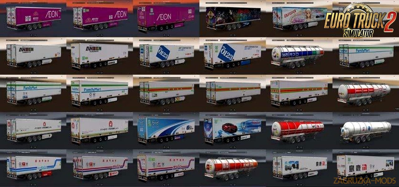 Japan Company Trailer Pack v1.0 for Ets2