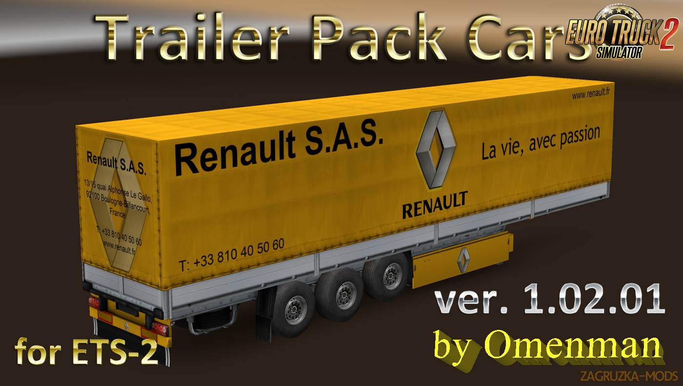 Trailer Pack Cars v.1.02.01 for Ets2