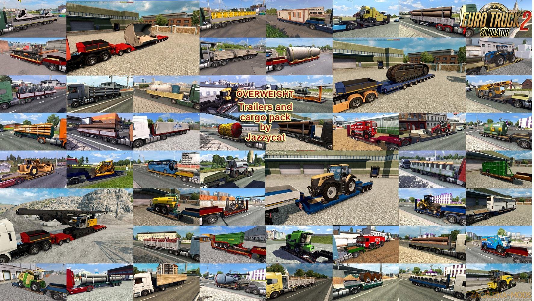 Overweight Trailers and Cargo Pack v6.9 by Jazzycat