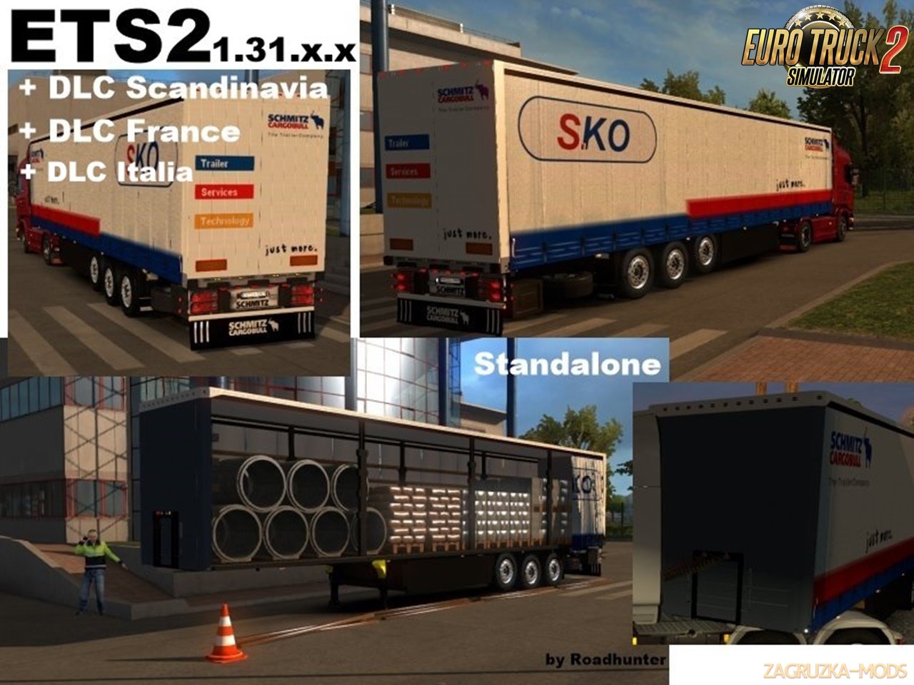 Schmitz S.KO Planenauflieger mit Baumaterial v 4 for Ets2