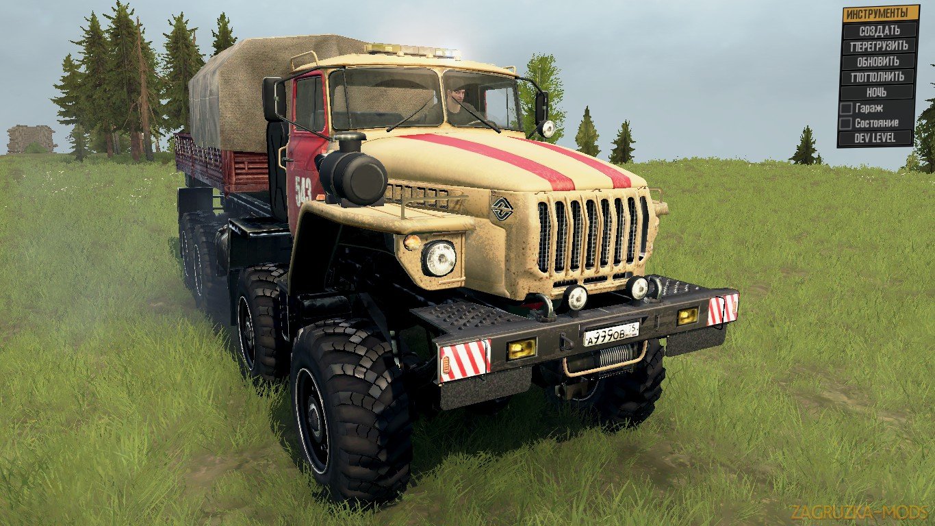 Ural-6614 v1.0 (v06.03.18) for Spin Tires: MudRunner