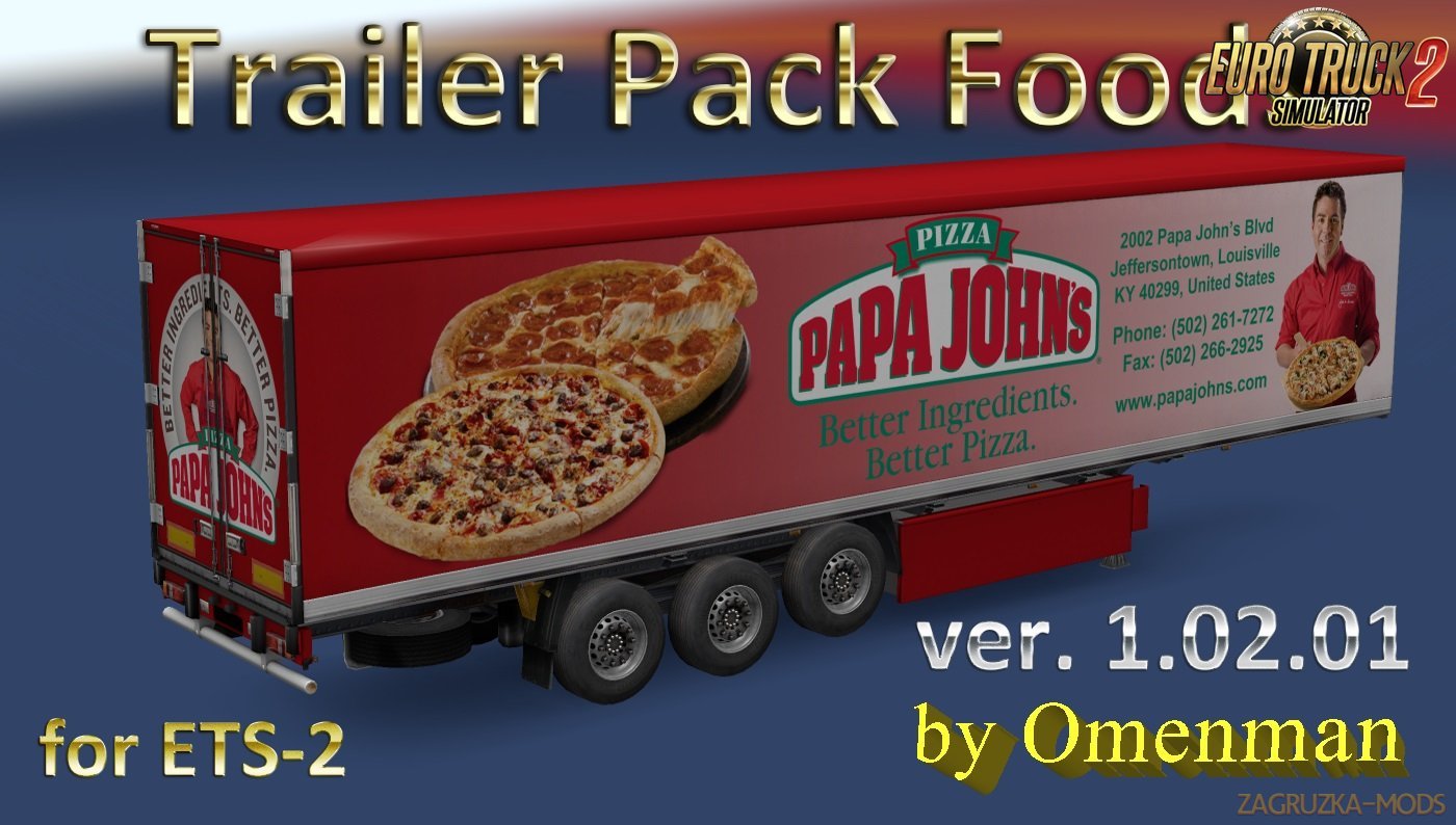 Trailer Pack Foods v1.02.01 for Ets2