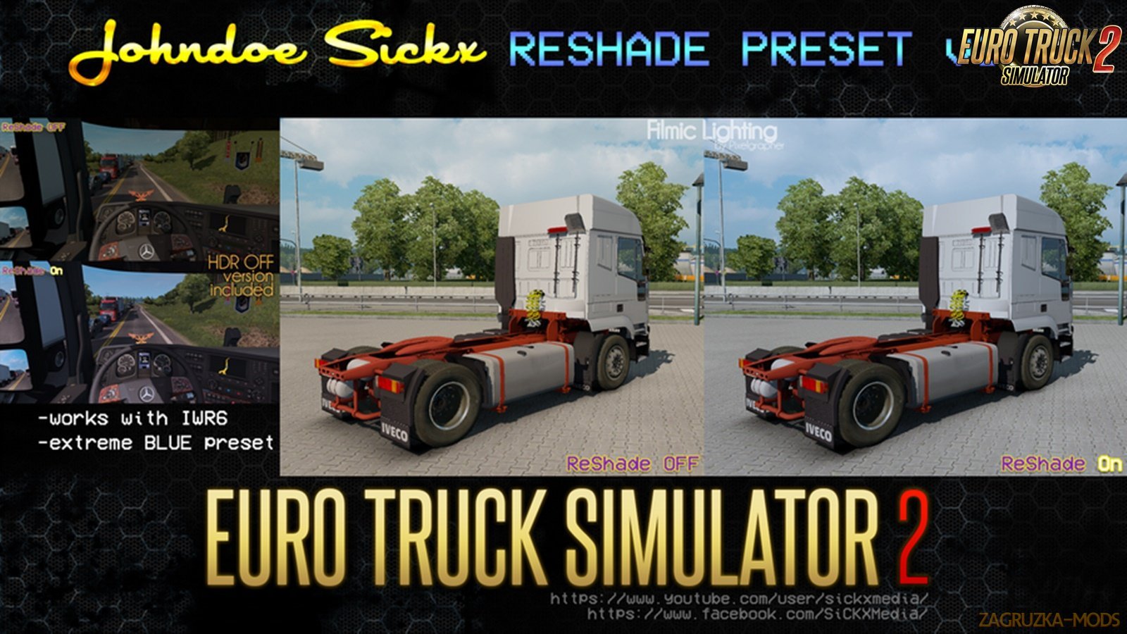 Johndoe SiCKX ReShade PRESET v1.0 for Ets2