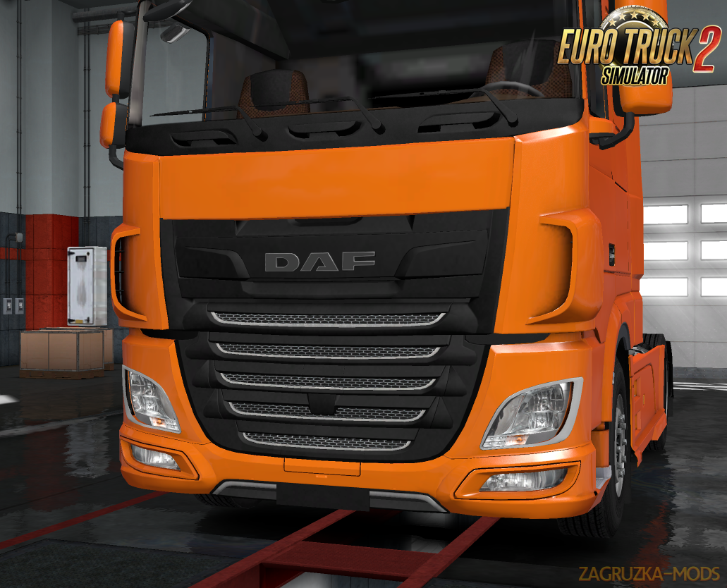 Daf XF Euro 6 Plastic Front Badge Plate by Mikoe
