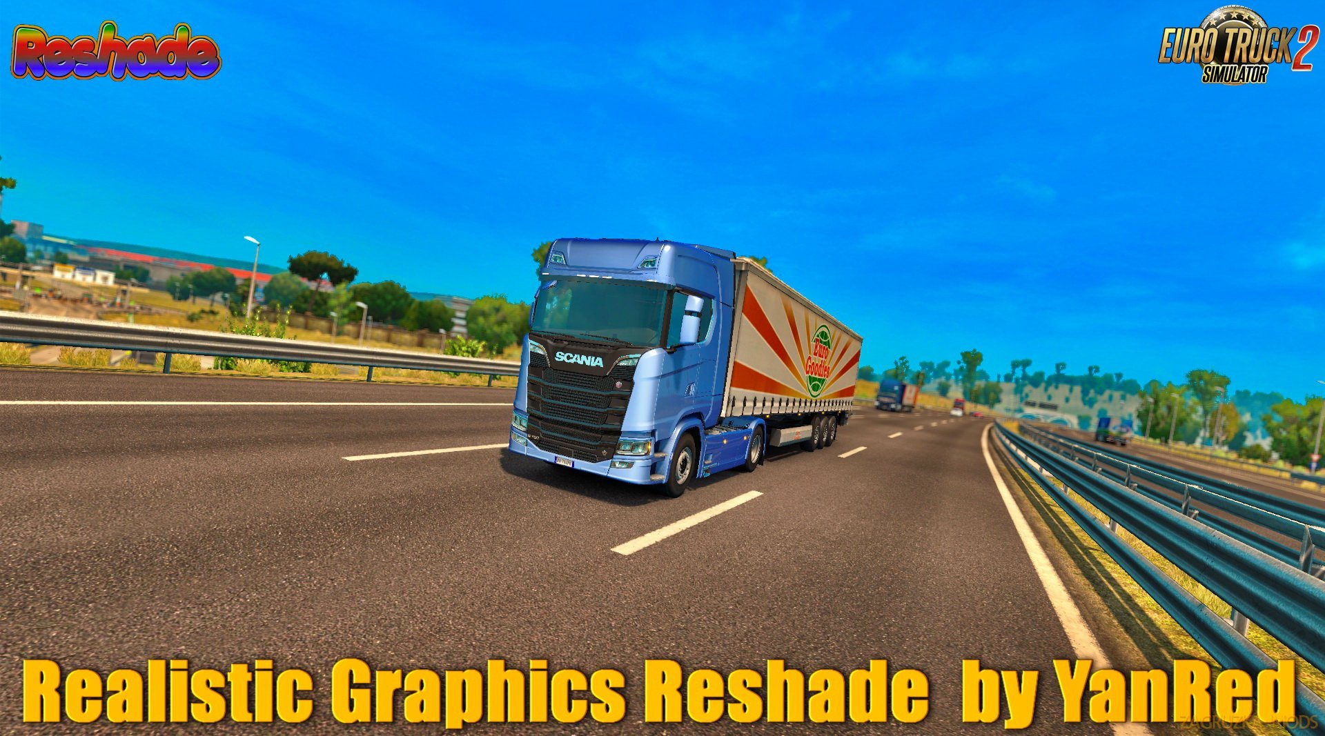 Realistic Graphics Reshade + SweetFX v1.6.1 by YanRed (1.32.x) for ETS 2