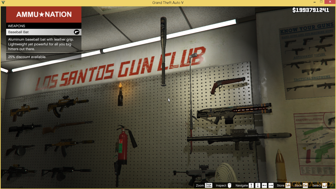 Buy More Weapons v1.6 for GTA 5