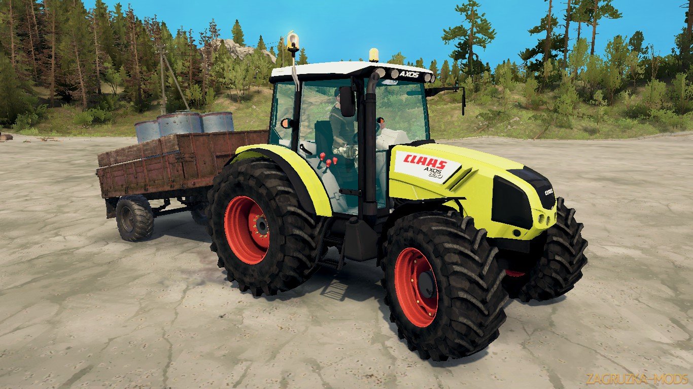 Tractor Claas Axos 330 v1.0 (v21.05.18) for SpinTires: MudRunner