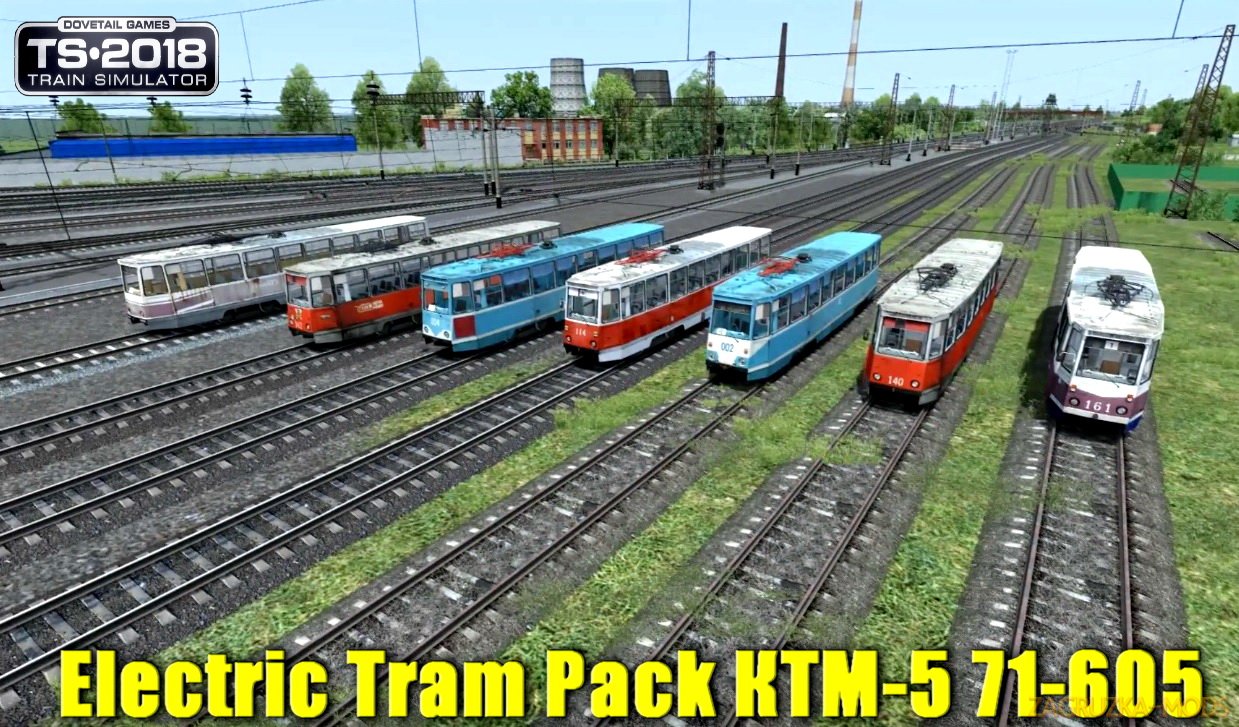 Electric Tram Pack КТМ-5 71-605 v1.0 for TS 2018