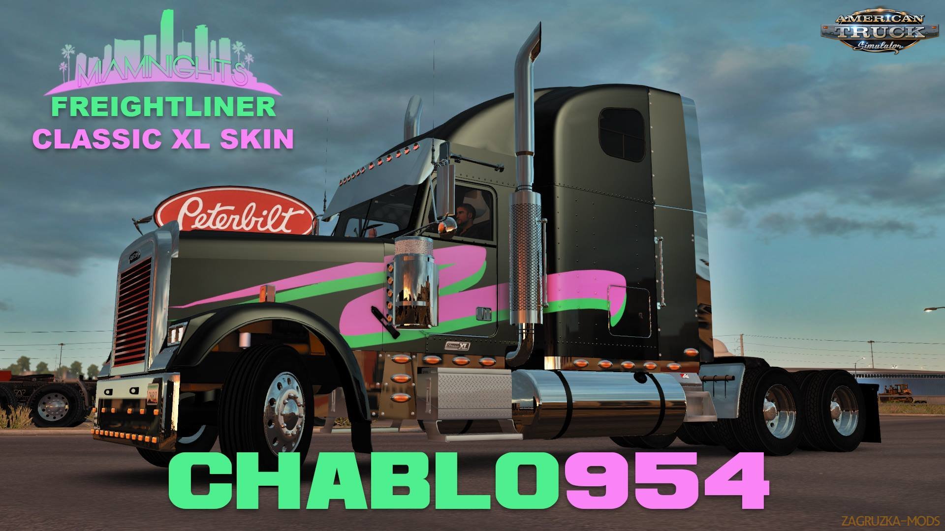 Miami Nights Skin for Freightliner Classic XL v1.0 by Chablo954 (1.31.x) for ATS