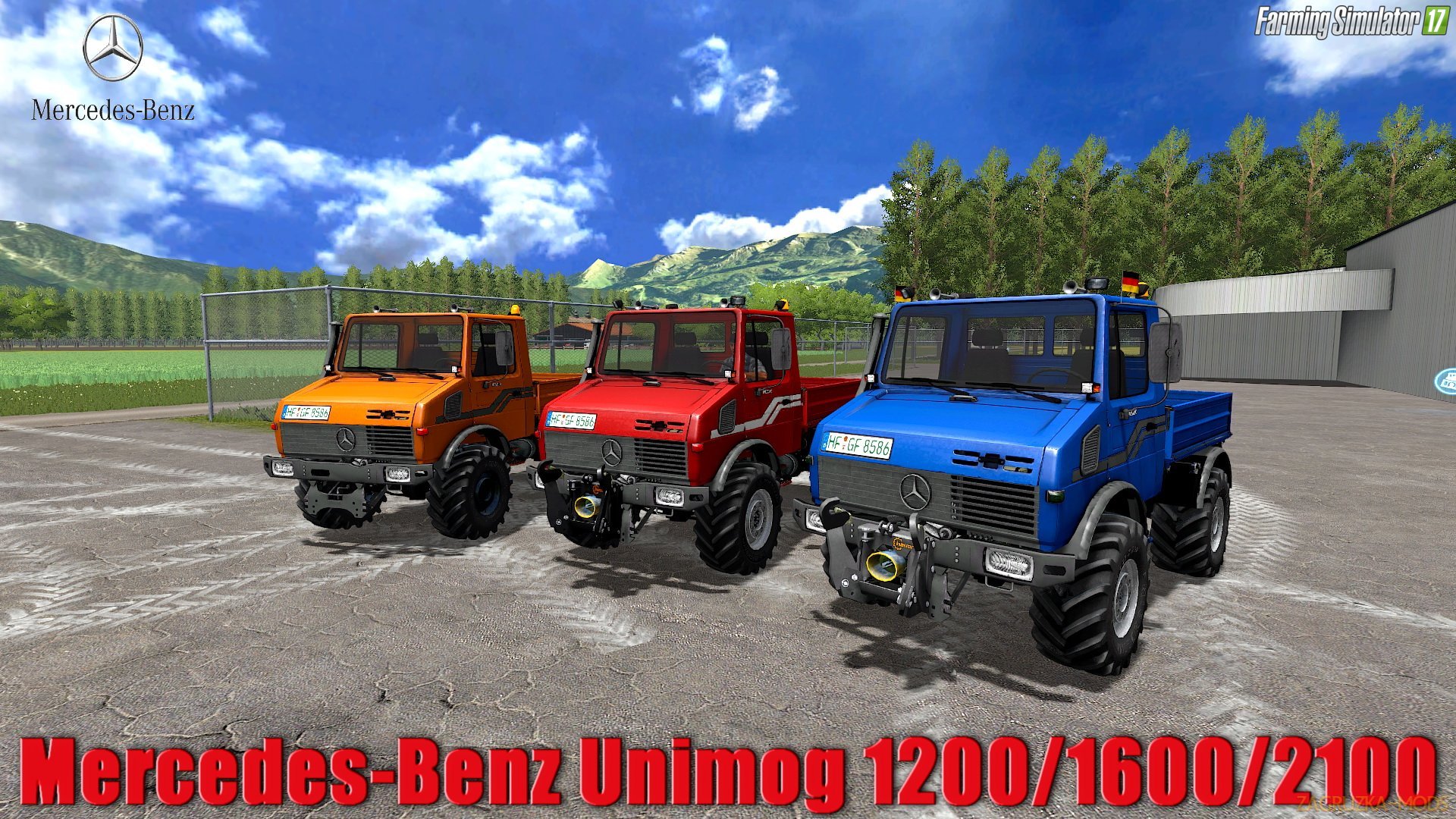 Mercedes-Benz Unimog U1200/U1600/U2100 v4.0 for FS 17