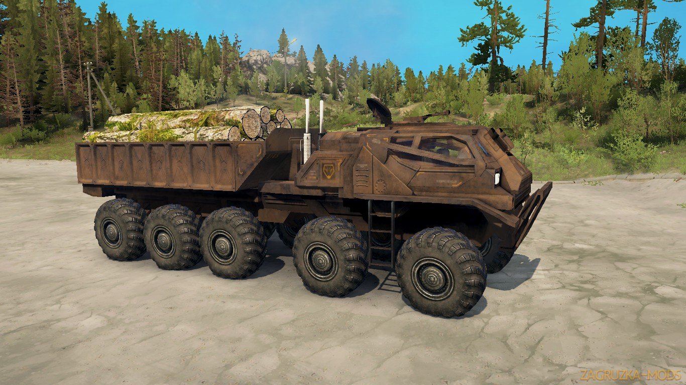 EDF Supply Truck (SCI-FI) v1.0 (v21.05.18) for SpinTires: MudRunner