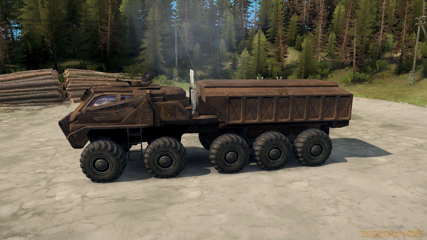 EDF Supply Truck (SCI-FI) v1.0 (v21.05.18) for SpinTires: MudRunner