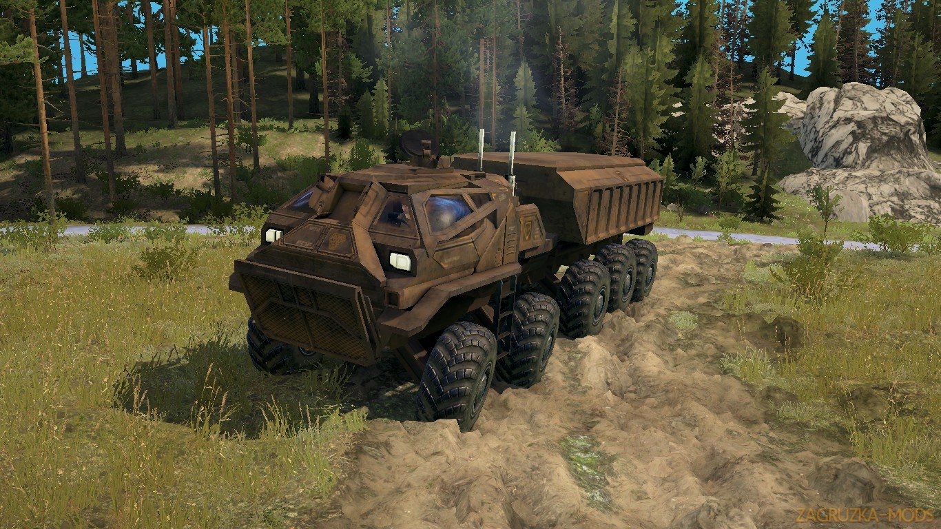 EDF Supply Truck (SCI-FI) v1.0 (v21.05.18) for SpinTires: MudRunner