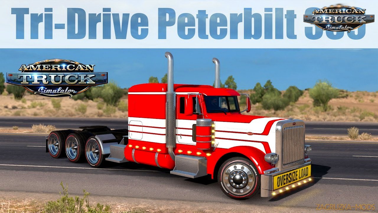 Tri-Drive Peterbilt 389 (Update + Fix) v1.0 by Bu5ted (1.31.x) for ATS