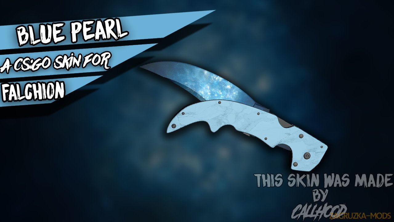 Blue Pearl Skin for Falchion Knife v1.0 for CS:GO