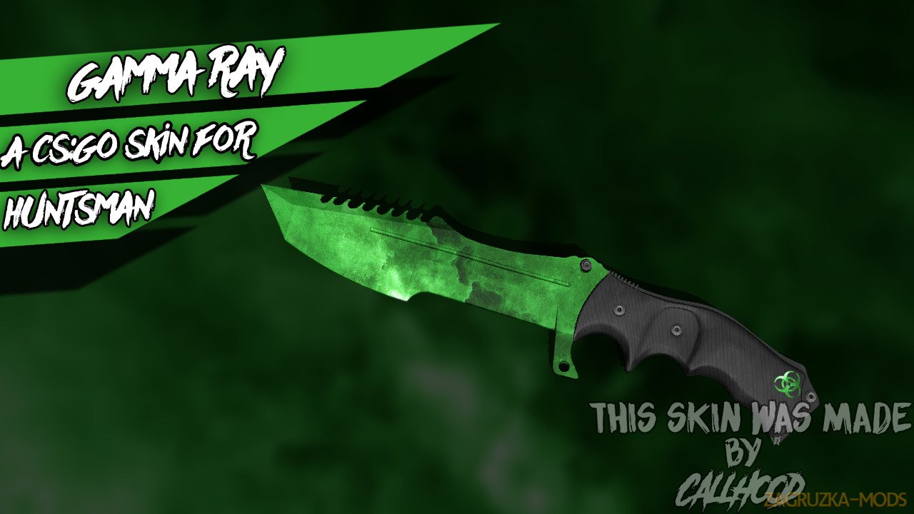 Gamma Ray Skin for Huntsman Knife v1.0 for CS:GO
