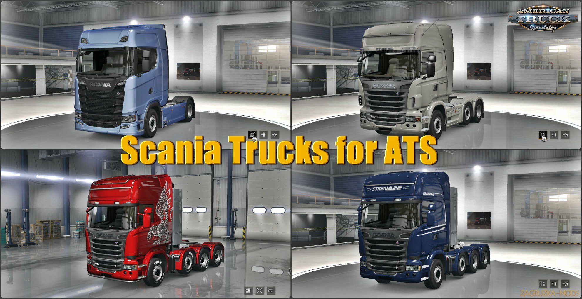 Scania Trucks Mod for ATS v1.7 by Frkn64 (1.31.x) for ATS Scania Trucks Mod for ATS v1.7 by Frkn64 (1.31.x) for ATS