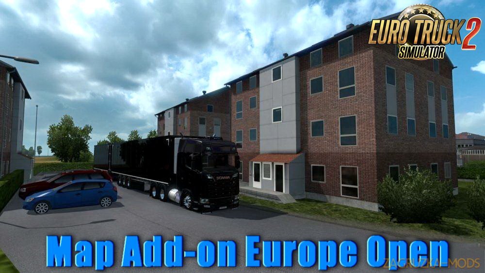 Map Add-on Europe Open v3.2 (1.32.x) for ETS 2