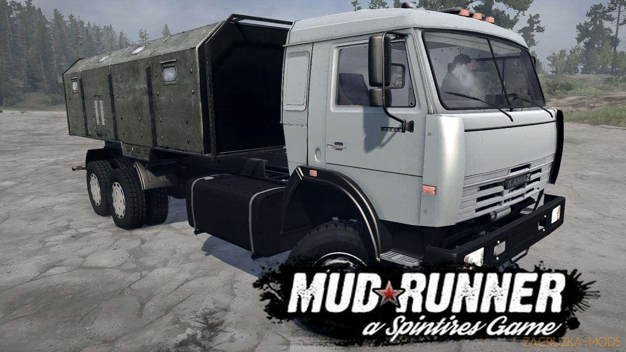 KamAZ-54115 Long Version v1.0 (v21.05.18) for SpinTires: MudRunner