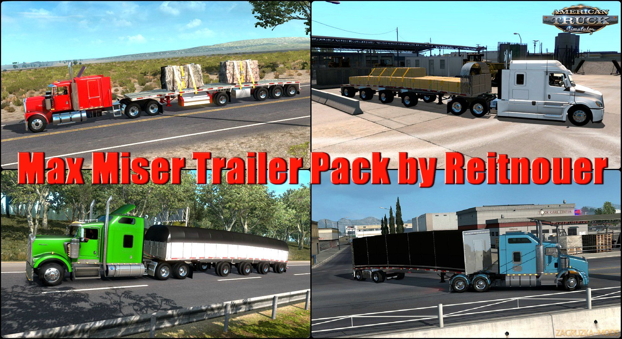 Max Miser Trailer Pack v1.0 by Reitnouer (1.32.x) for ATS