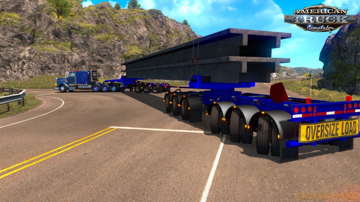 Oversize Owned Dolly Trailer (9 axles with steer axles) v1.0 (1.32.x) for ATS