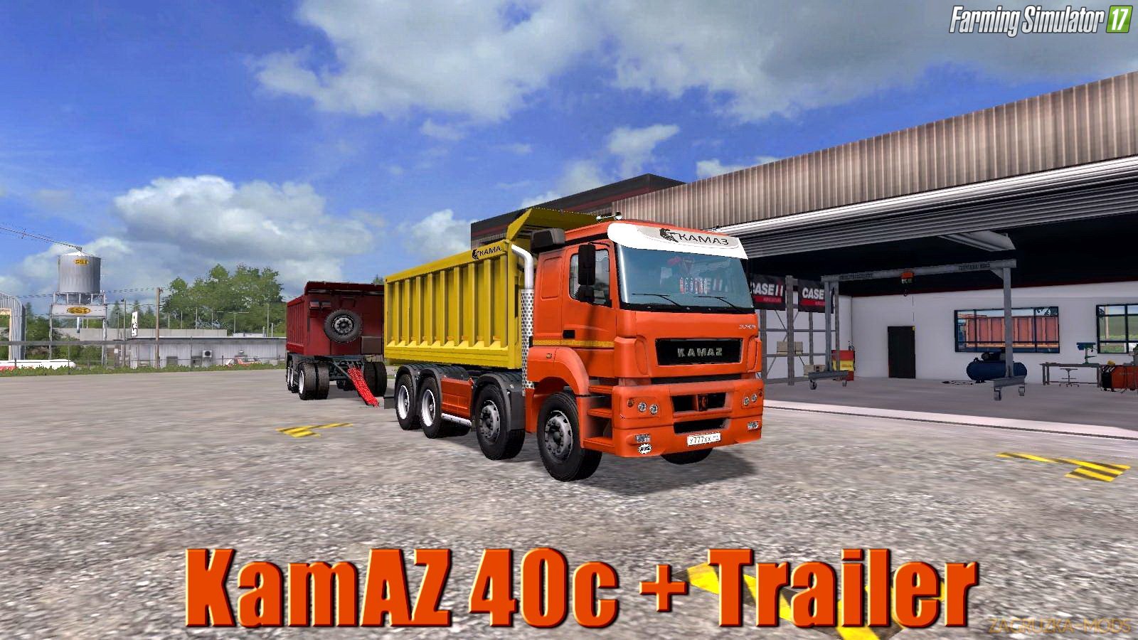 KamAZ 40c + Trailer v2.0 for FS17