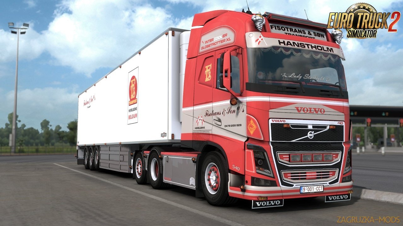 Volvo FH16 540 Fisotrans Edition + Trailer Chereau v1.0 (1.32.x) for ETS2