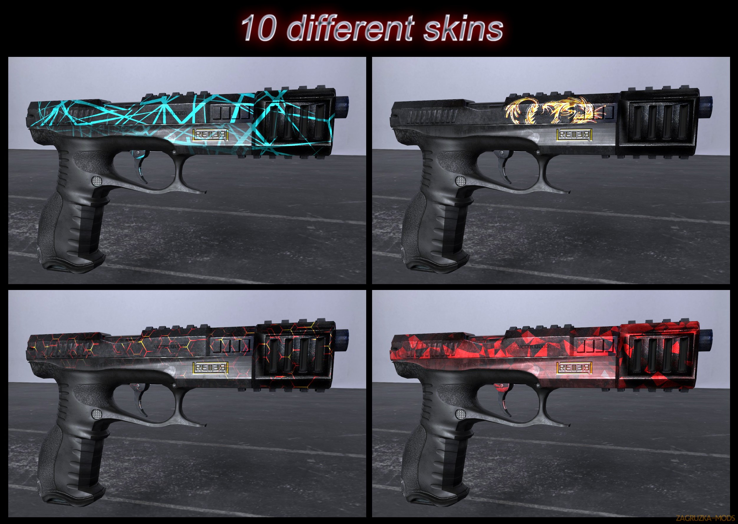 Gun GS Cyberpunk pistol v1.2.1 for Fallout 4