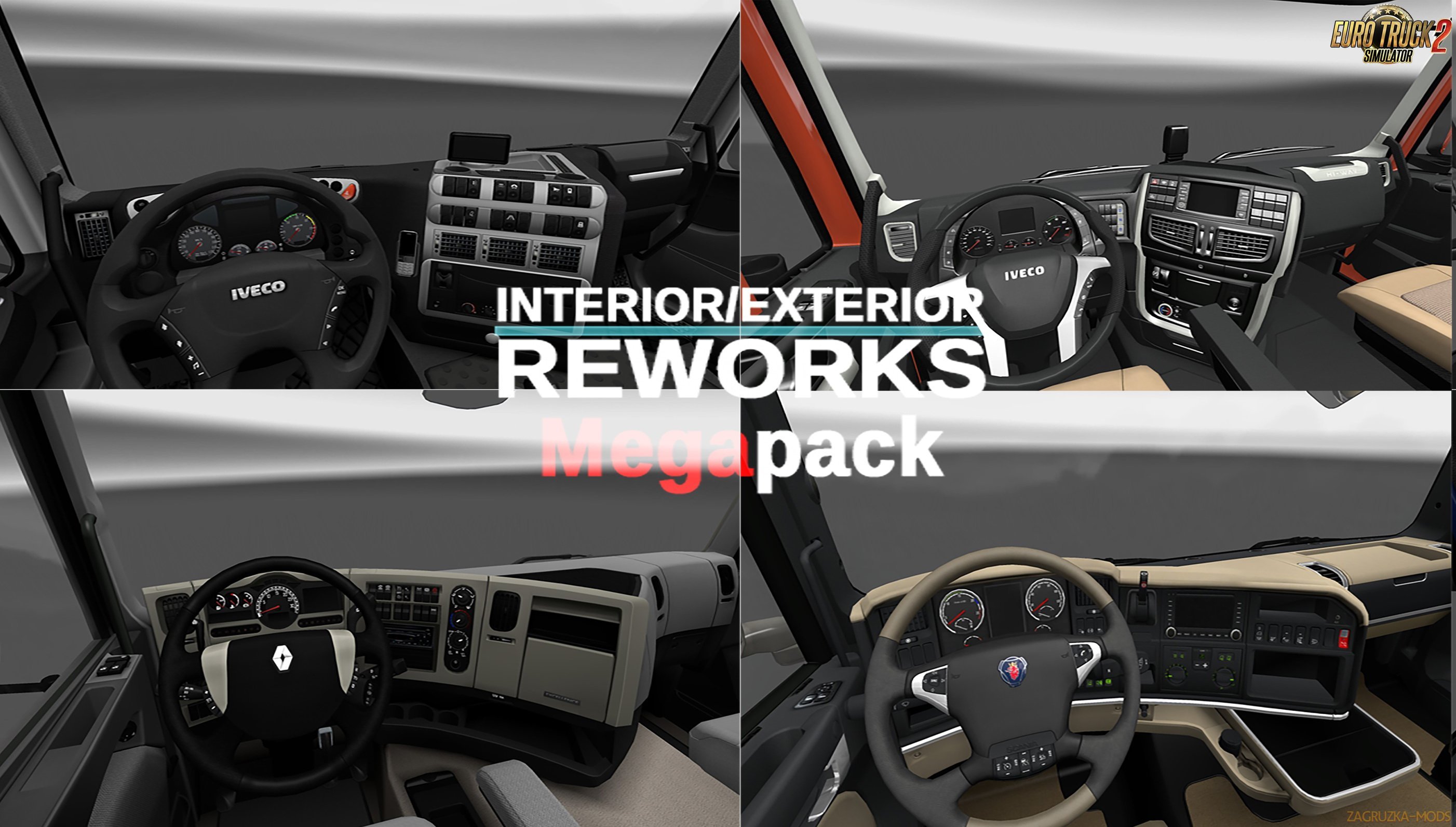 Interior/Exterior Reworks MEGAPack v1.3.1 (1.32.x) for ETS 2