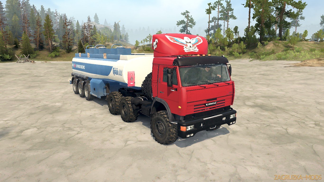 KamAZ 54115 Turbo v1.2 (v18.10.18) for SpinTires: MudRunner