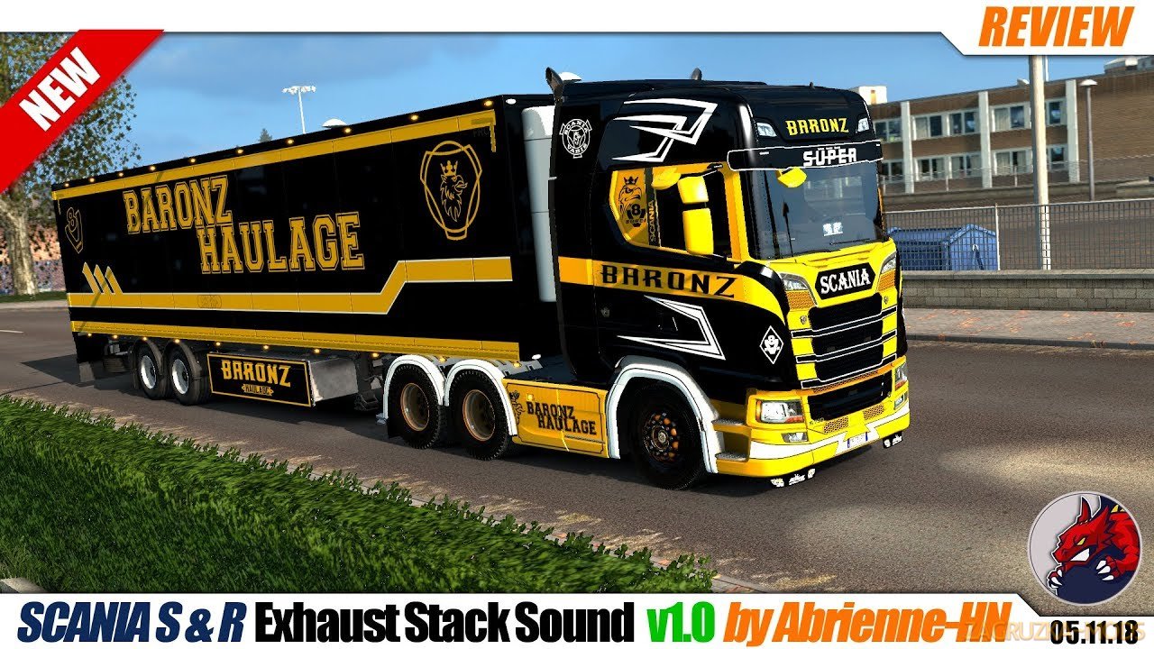 Scania S & R Exhaust Stack Sound v 1.0 for Ets2