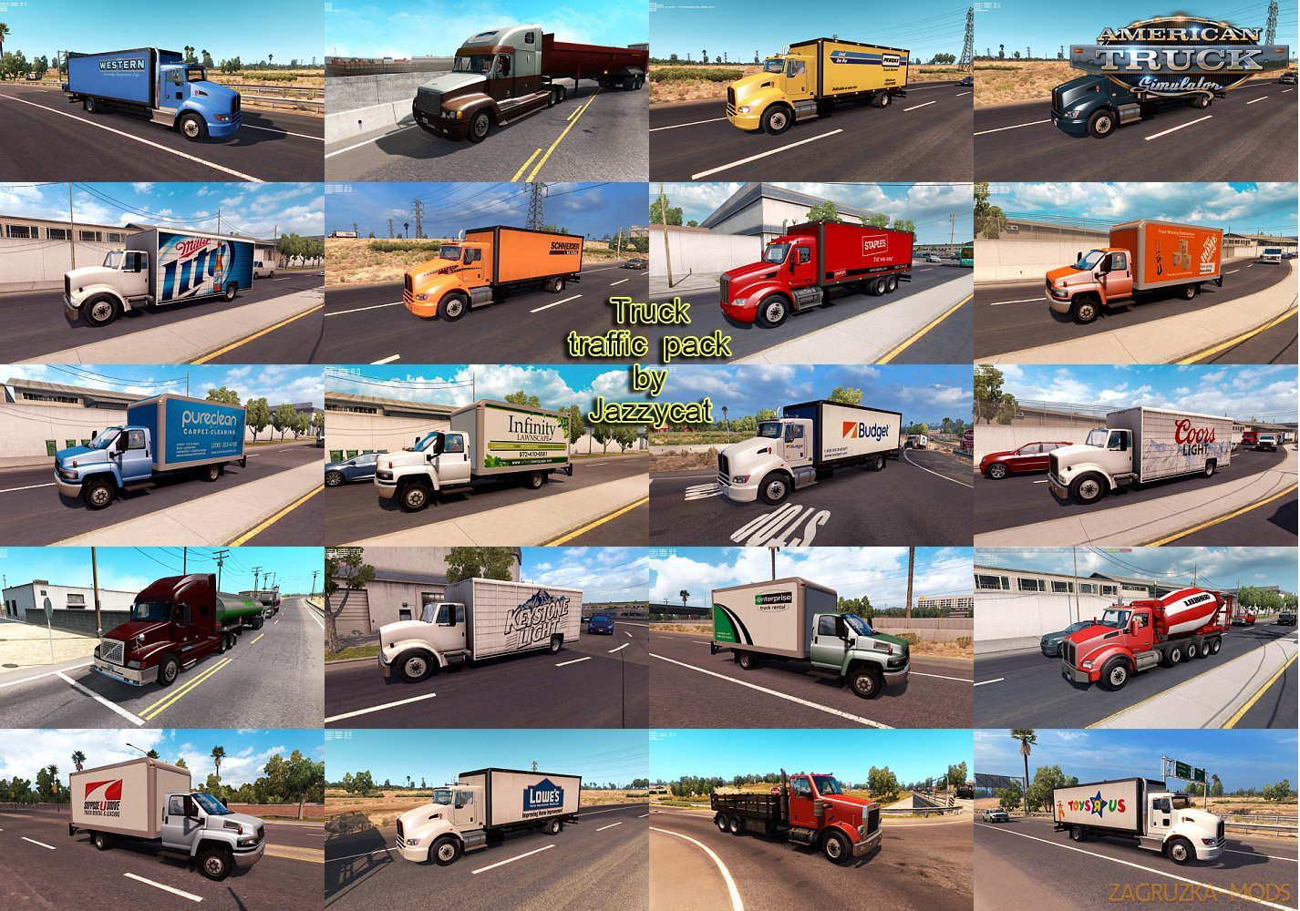 Truck Traffic Pack v2.0 by Jazzycat (1.32.x)