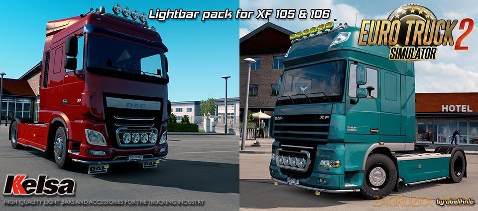 Kelsa Lightbars for DAF XF 105 & 106 v1.83 [1.32.x]