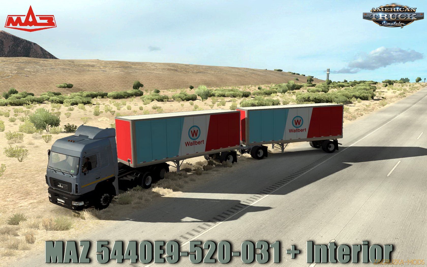 MAZ 5440Е9-520-031 + Interior v1.0 (1.33.x) for ATS