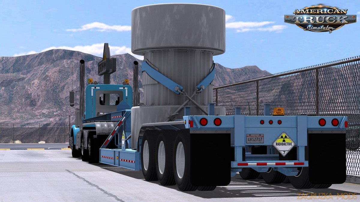 BWS Specialized Nuclear Waste Trailer v1.0 for Ats [1.32.x]