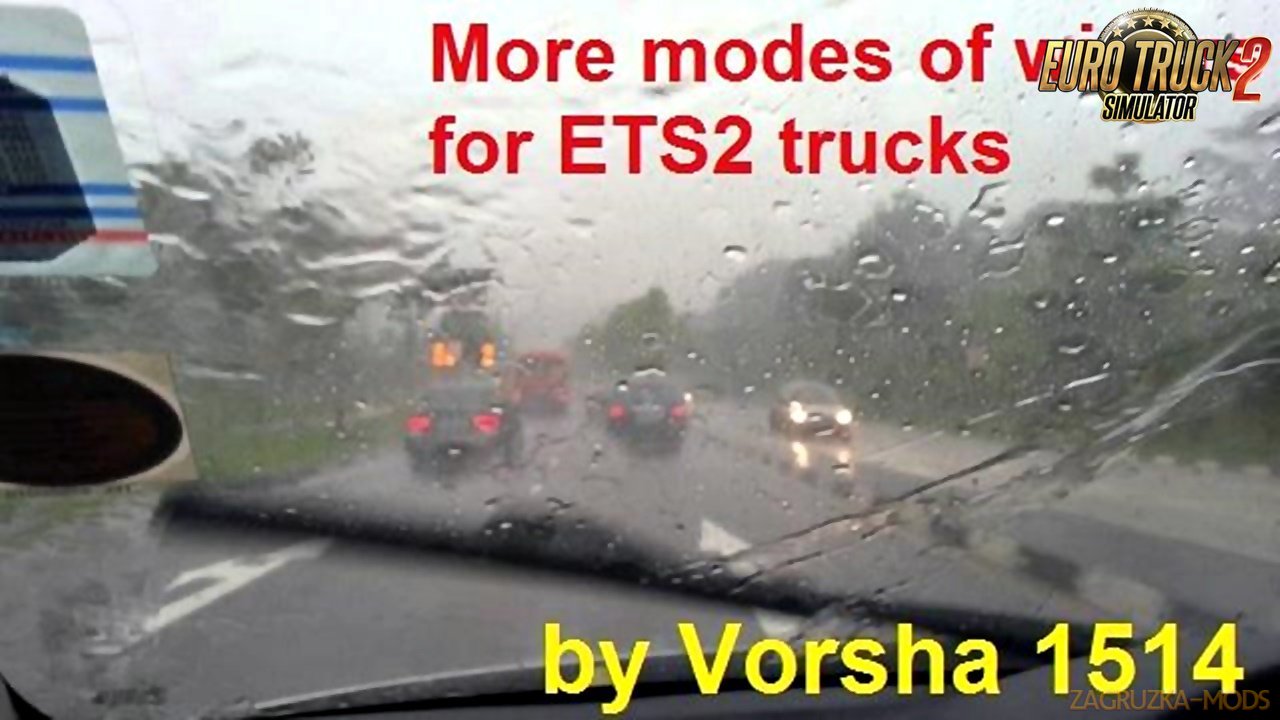 More modes of wipers for Ets2 trucks (1.34.x)