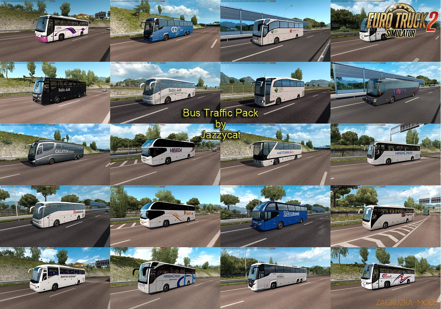 Bus Traffic Pack v5.7 by Jazzycat