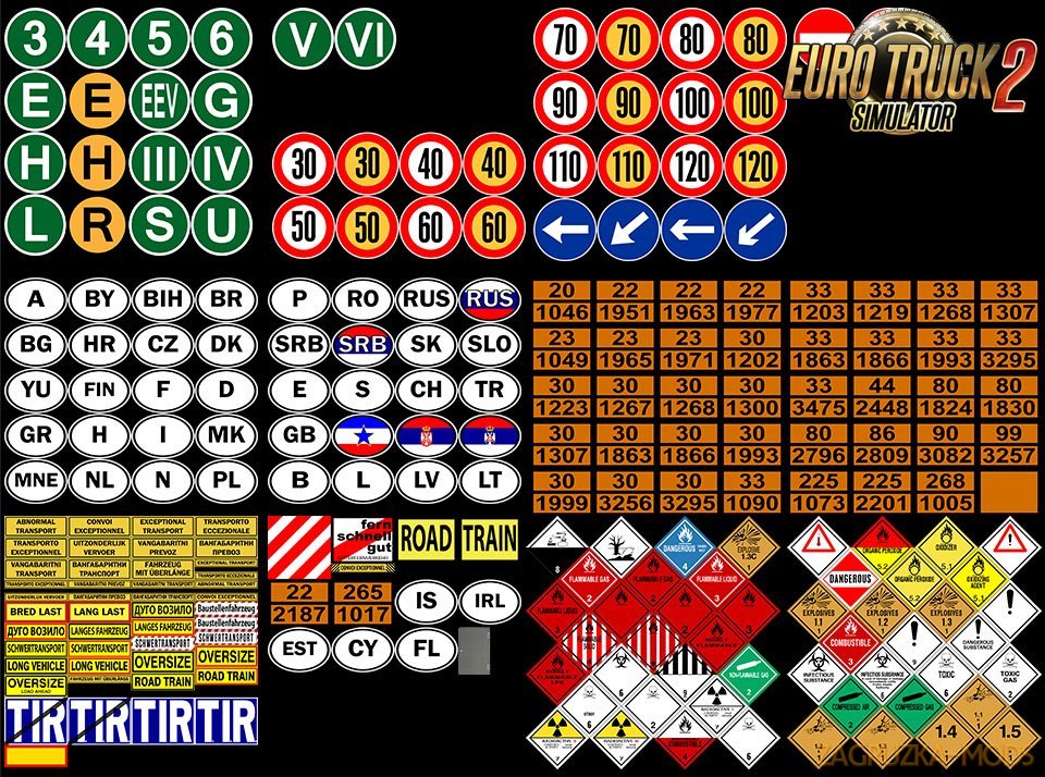 Signs on your Truck v1.1.00.80 by Tobrago [1.34.x]