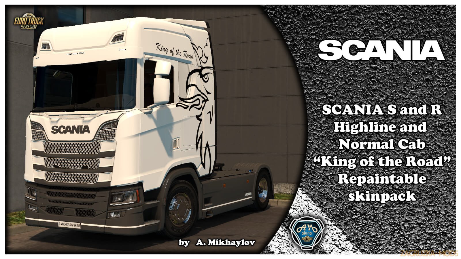 Scania SR King of the Road Repaintable Skin Pack v1.0 (1.33.x) for ETS2