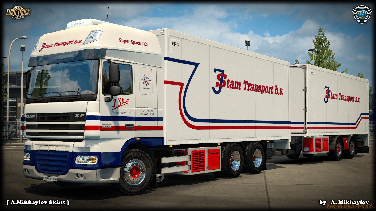 DAF XF 105 J.Stam Transport b.v. BDF Combo Skin v1.0 (1.33.x)