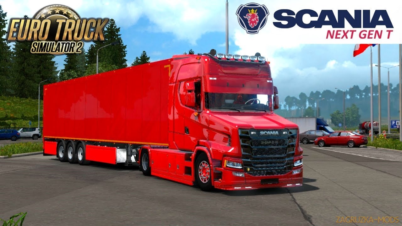 Scania T NextGen 4x2 + Interior + Trailer v1.0 (1.33.x) for ETS2