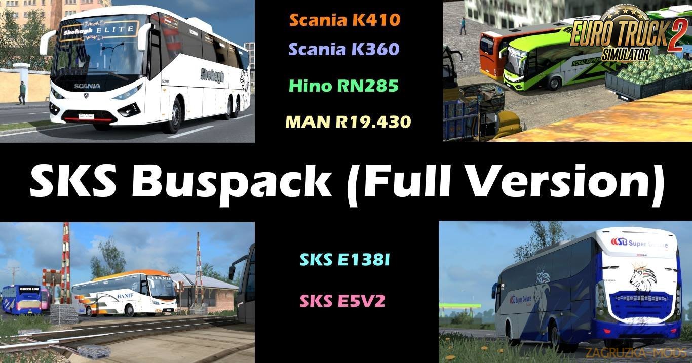 SKS Bus Full Pack for Ets2
