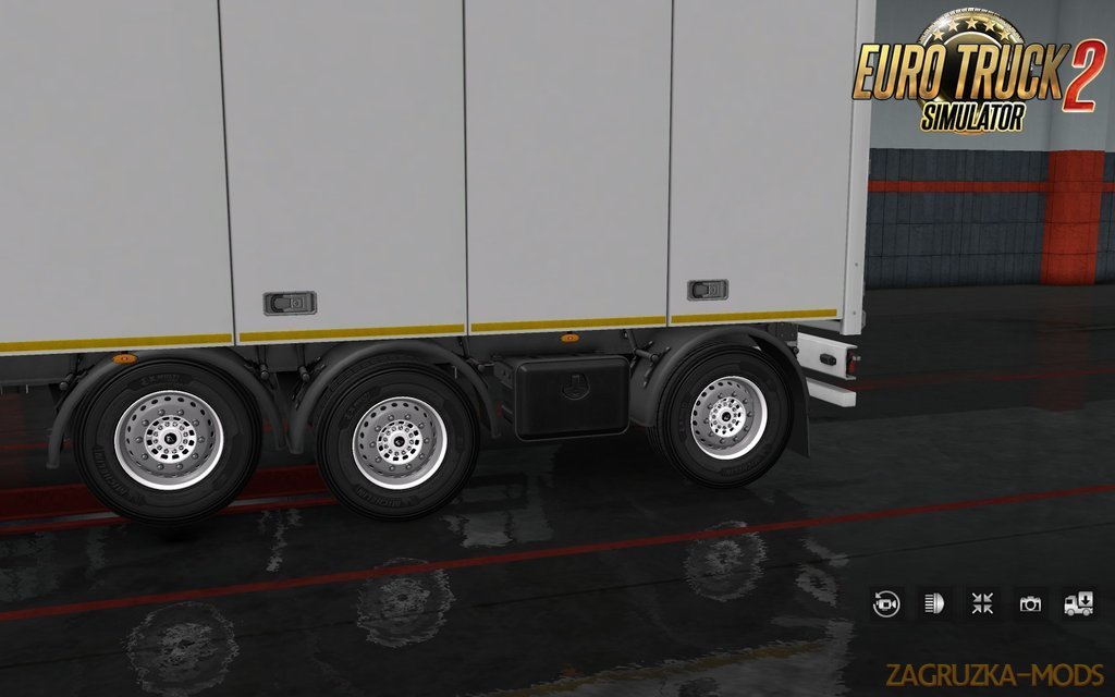Painted Wheels for many Trailers in Ets2