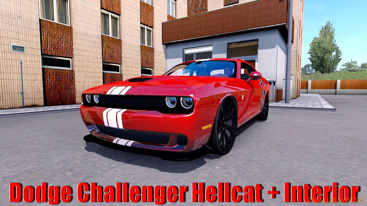 Dodge Challenger Hellcat + Interior v1.0 (1.33.x) for ETS2