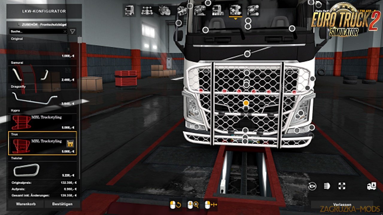 Tuning addon package for the Volvo FH Low deck v1.0
